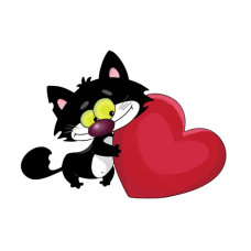 К534 I LOVE YOU Канва с рисунком для вышивания крестом