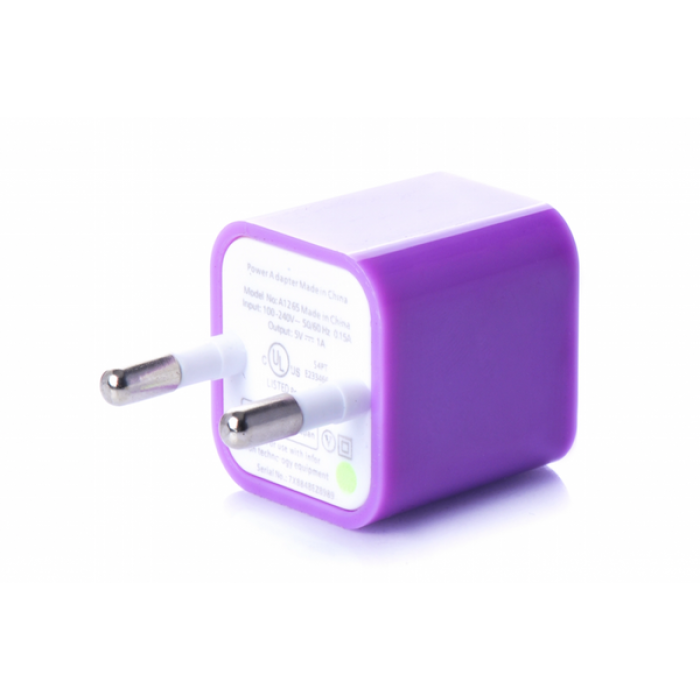 Блок питания USB разные цвета 5Вт/1А