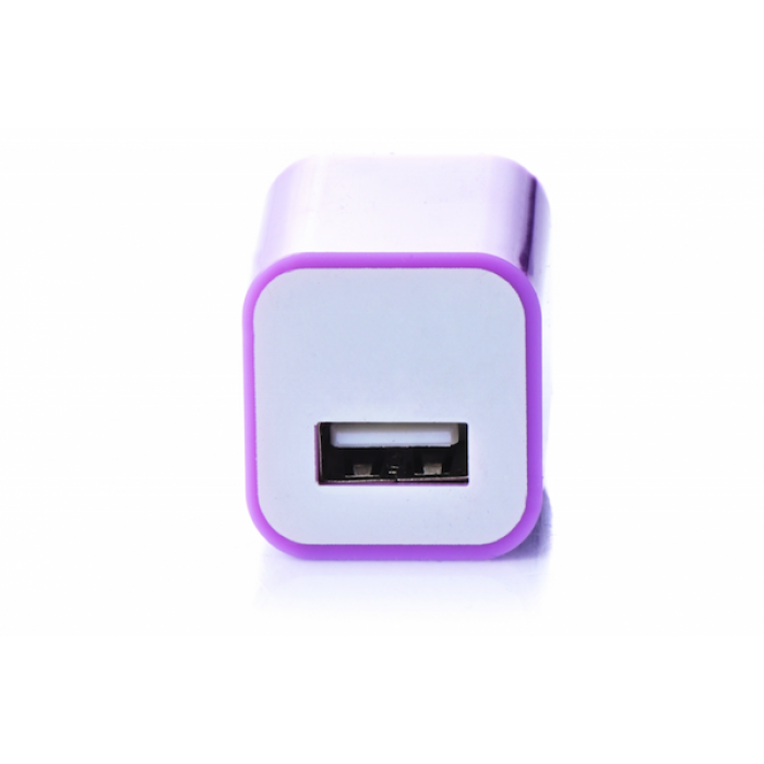 Блок питания USB разные цвета 5Вт/1А